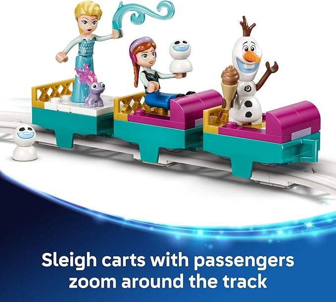 LEGO Disney Frozen Elsa’s Ice Castle &amp Snow Ride Adventure Building Toy - Frozen Toys for Girls &amp Boys Ages 4+ - Disney Gift for Kids - 43281