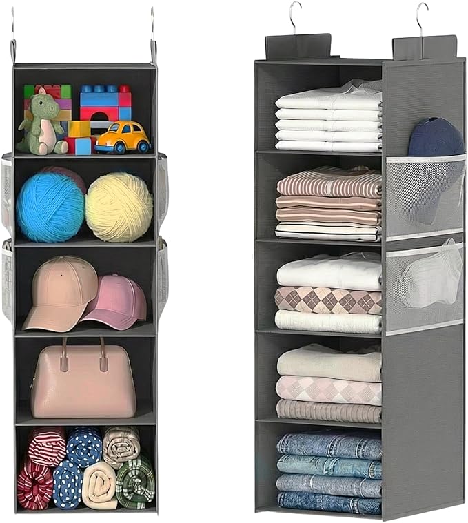 Deep Hanging Closet Organizers and Storage, Closet Hanging Storage Shelves