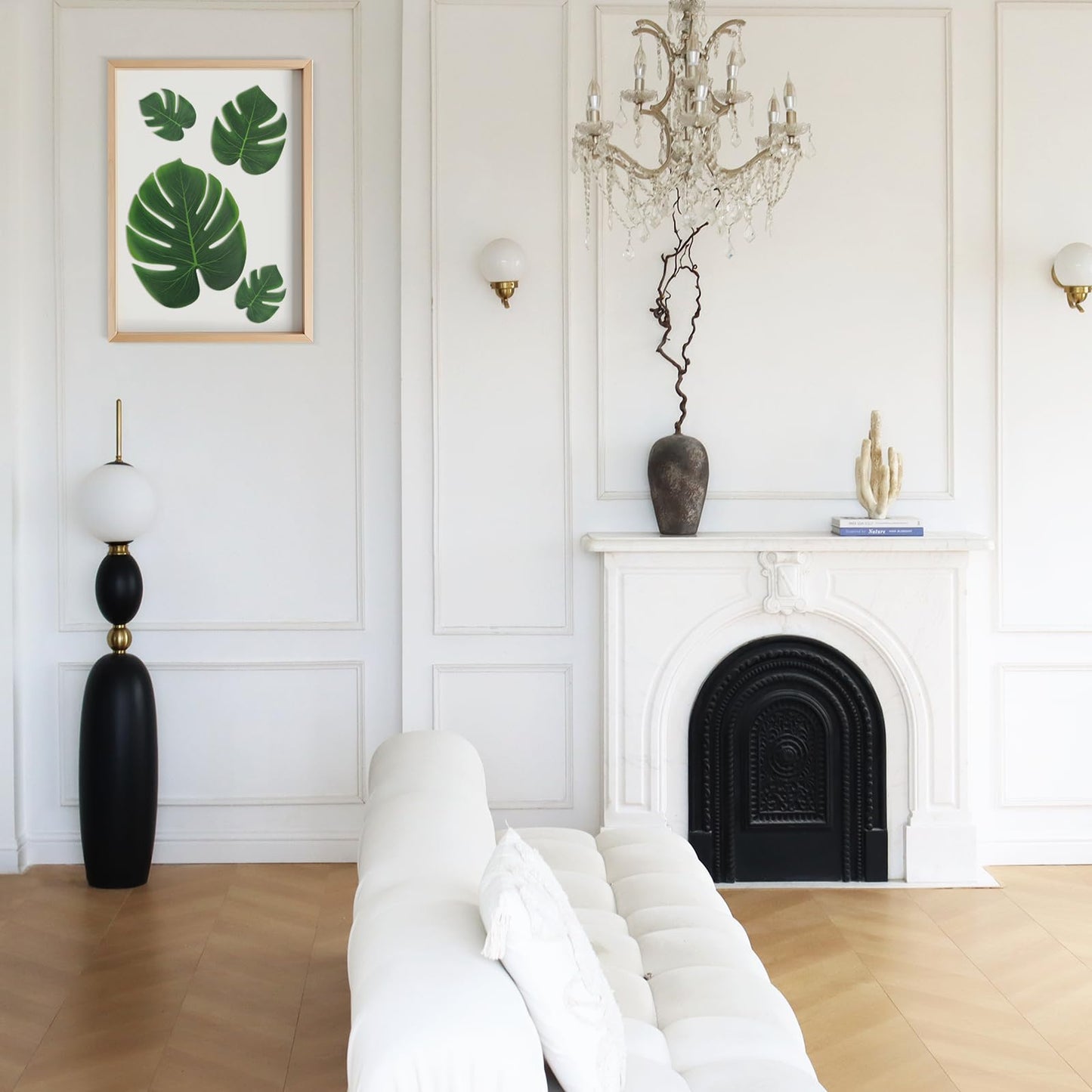 ARTKAIKE Artificial Palm Monstera Green Leaves for Birthday Party Table Decor, Realistic Tropical Fake Plants for Dinosaur/Jungle, Luau & Safari Theme Events (18, Monstera)
