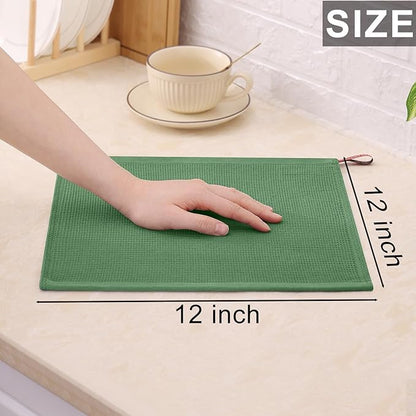 Homaxy 100% Cotton Waffle Weave Dish Cloths