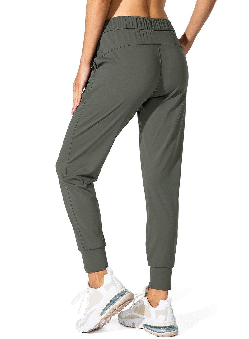 SANTINY Women's Joggers Pants Pockets Drawstring Running Sweatpants for Women Lounge Workout Jogging(Olive Green_XS)