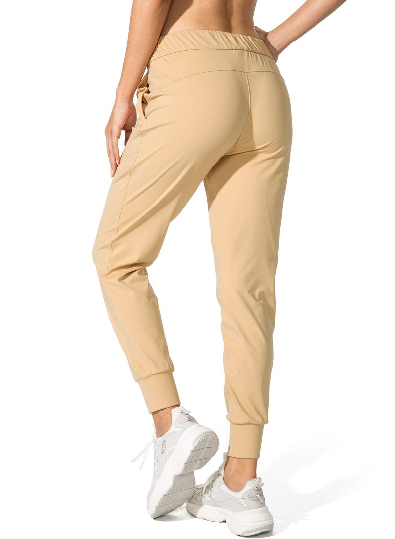 SANTINY Women's Joggers Pants Pockets Drawstring Running Sweatpants for Women Lounge Workout Jogging(Beech Wood_XS)