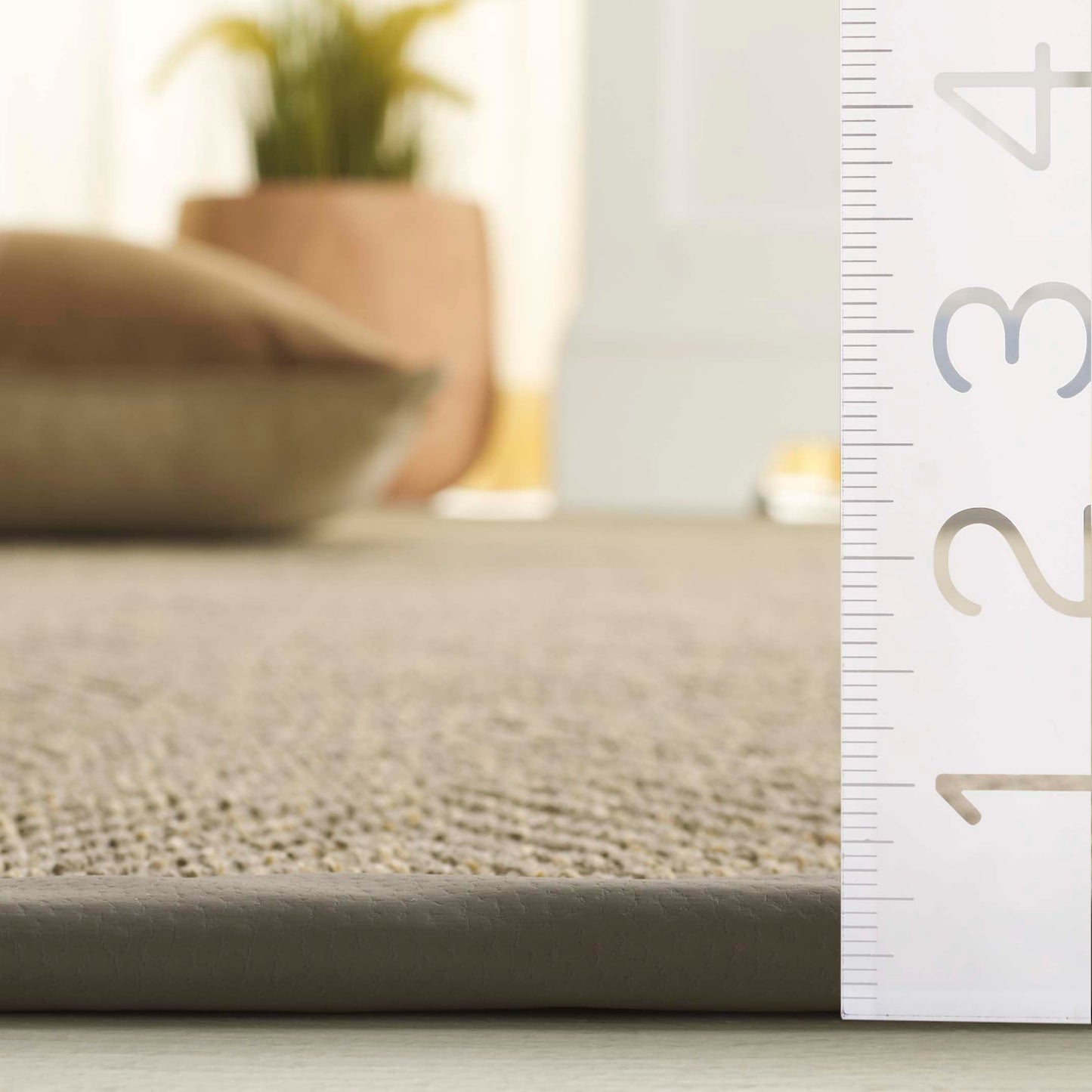 SAFAVIEH Washable Rug Outdoor Napa Faux Sisal Collection - 4' x 6', Natural & Ivory, Non-Shedding & Easy to Clean, Ideal for Patio, Backyard, Mudroom (NFS101A)