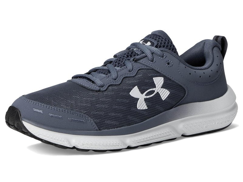 Under Armour Men's Charged Assert 10 Shoes, Downpour Gray/Downpour Gray/Halo Gray, 14
