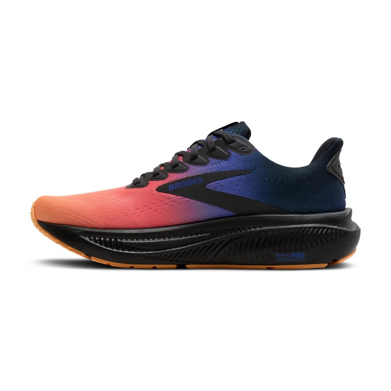 Brooks Women’s Ghost 17 Neutral Running Shoe - Night/Blue/Papaya - 6.5 Medium