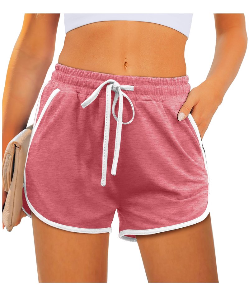 Aloodor Athletic Shorts for Women Business Casual Summer Outfits Yoga Running Shorts with Pockets
