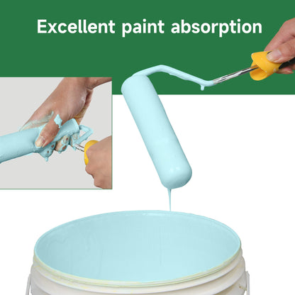 VOOMEY High Density Foam Paint Roller,Paint Roller Covers 6 inch,Small Paint Roller, Sponge Rollers for Painting House,Walls,Ceilings, Doors,Furniture(10 pack)
