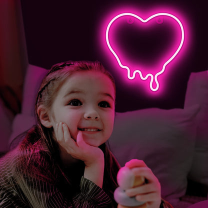 Lumoonosity Planet Neon Sign - USB Powered Saturn LED Light with On/Off Switch, Planet Led Sign for Wall Decor - Aesthetic Hanging Saturn Neon Light for Bedroom, Gaming Room