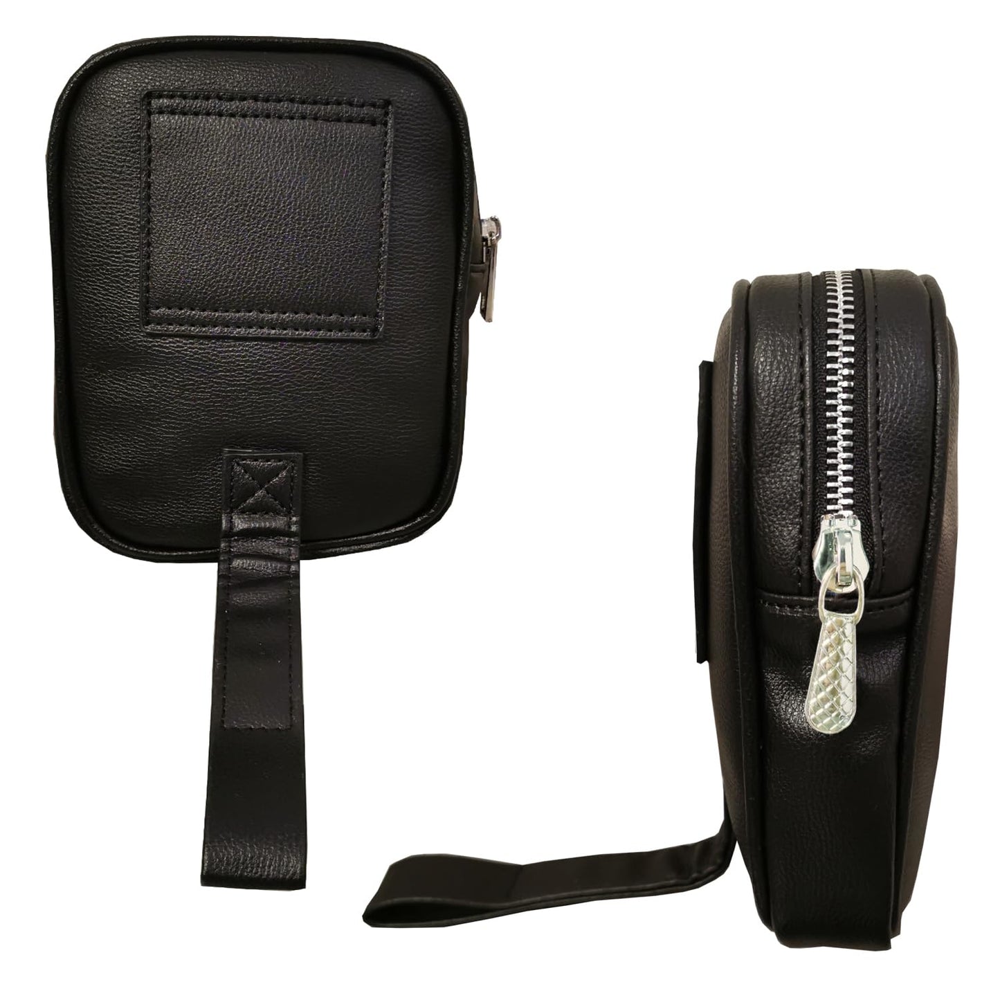 Larswon Leg Bag Leg Harness Bag PU Leather Thigh Bag Hip Bag Fanny Pack Thigh Harness Women, Black, Small, Waist Pack
