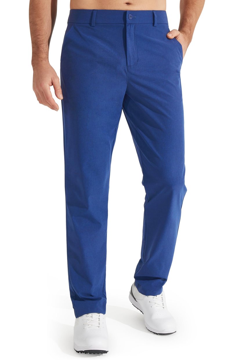 Libin Men's Dress Pants 32" Comfy Business Casual Golf Pants Quick Dry Lightweight Clothing for Men Travel Vocation Work Trousers Water Resistant, Royal Blue, 30W x 32L