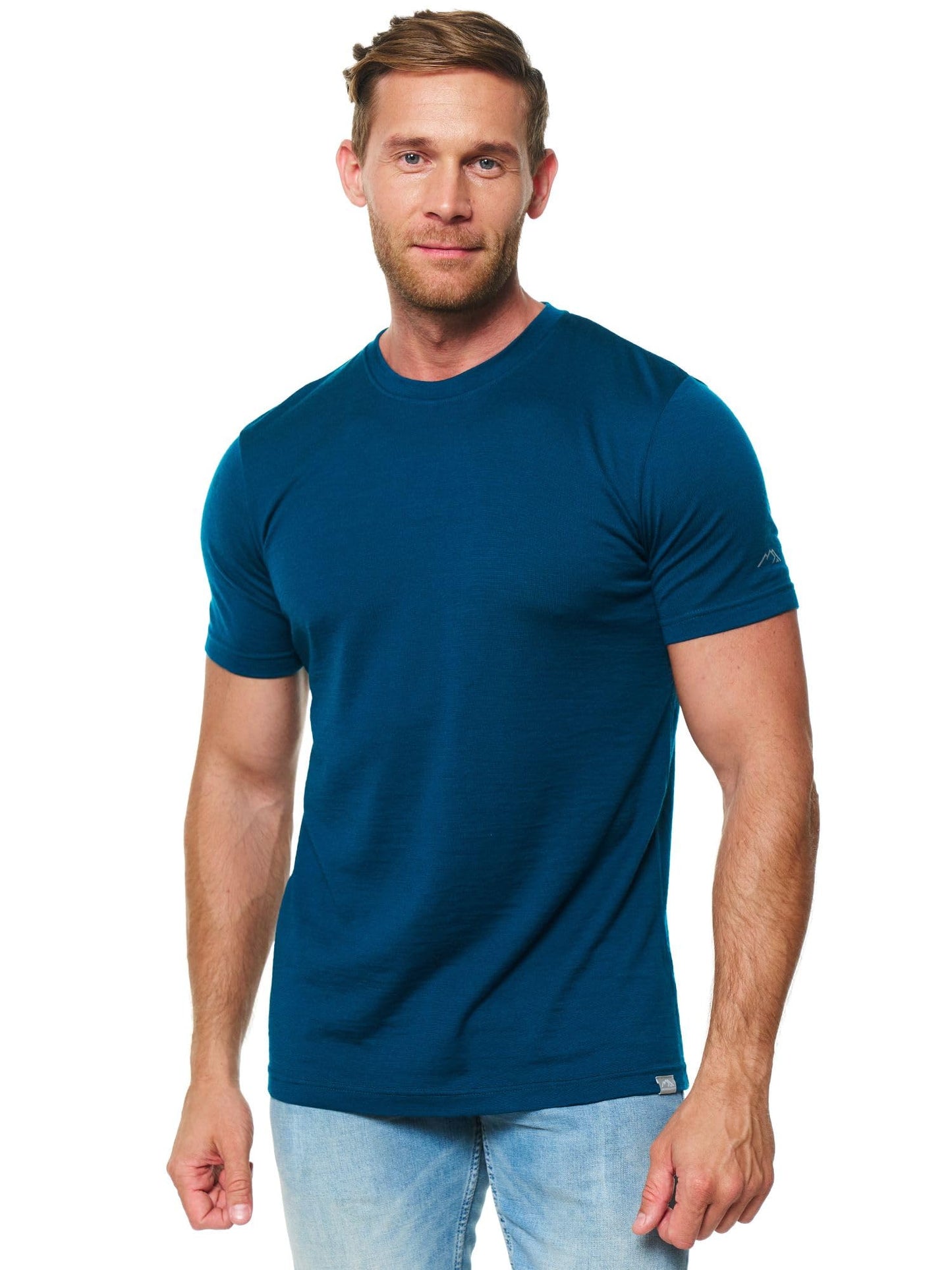 Merino.tech Merino Wool T-Shirt Mens - 100% Merino Wool Undershirt Lightweight Base Layer (XX-Large, Deep Teal)