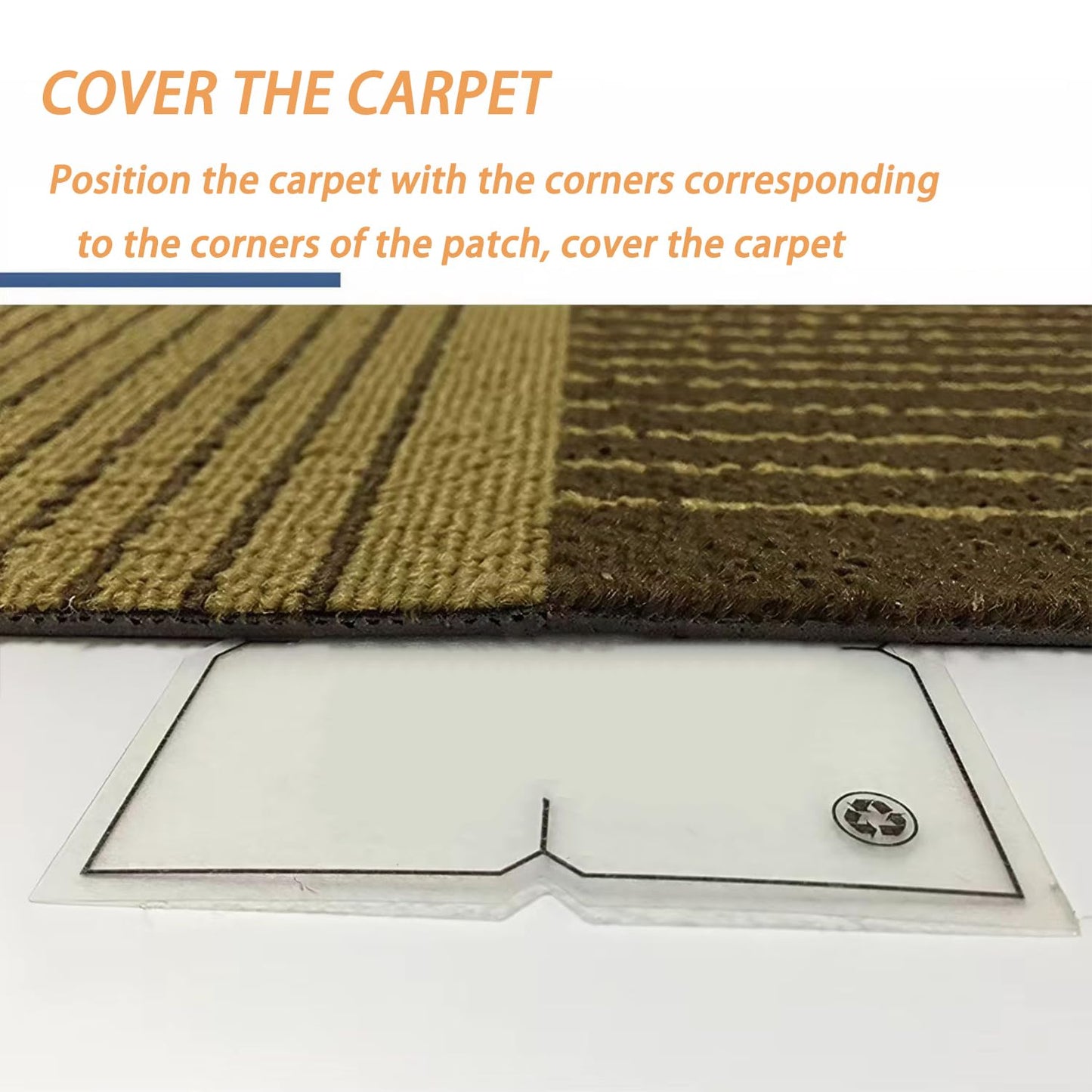 Carpet Tile Tape Adhesive Connectors Carpet Square Adhesives That Creates a Floating Floor 100 tabs per Pack
