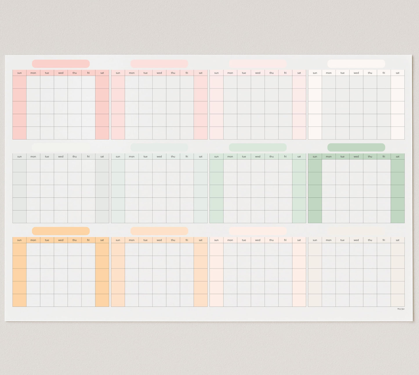 Dry Erase Wall Planner (27×39 in) – Double-Sided Reusable Yearly Planner with Undated Planning Board & 2026 Calendar Reference, Large Laminated Write & Wipe Wall Calendar for Home, Office, Classroom