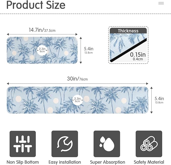 Kitchen Sink Splash Guard 1 PC 14.7 Inch Sink Faucet Mat Splash Guard