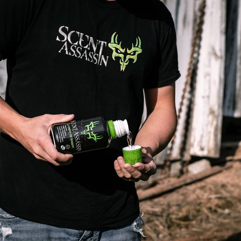 Scent Assassin Laundry Detergent - Unscented - 16oz - Scent Free Laundry Detergent - Hunting Detergent - Hunting Scent Eliminator - Scent Away for Hunting and Camping