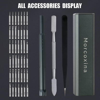 Morcoxina Precision Screwdriver Set, 46 in 1 Mini Screwdrivers, Screwdriver Bit Sets, Multifunction Precision Screwdriver Kit, Repair Tool Kit for Electronics, Computer, Eyeglass, Phone, Watch