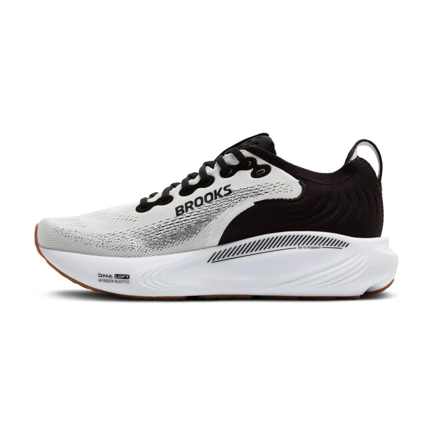 Brooks Women’s Adrenaline GTS 25 Supportive Running & Walking Shoe - White/Black/White - 9 Medium