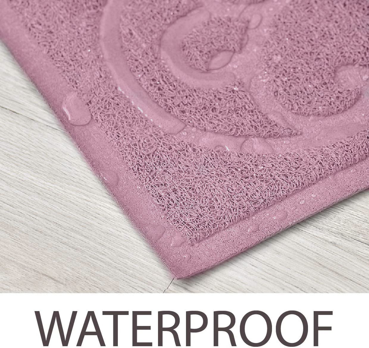 PetLike Cat Litter Box Mat, Thick Kitty Litter Trapping Mat, Durable,Waterproof &Washable with Non-Slip Backing, Soft on Kitty Paws and Easy to Clean, BPA Free