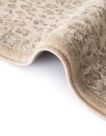 Rugs.com Savannah Collection Rug – 4 Ft Round Ivory Medium-Pile Rug Perfect for Kitchens, Dining Rooms