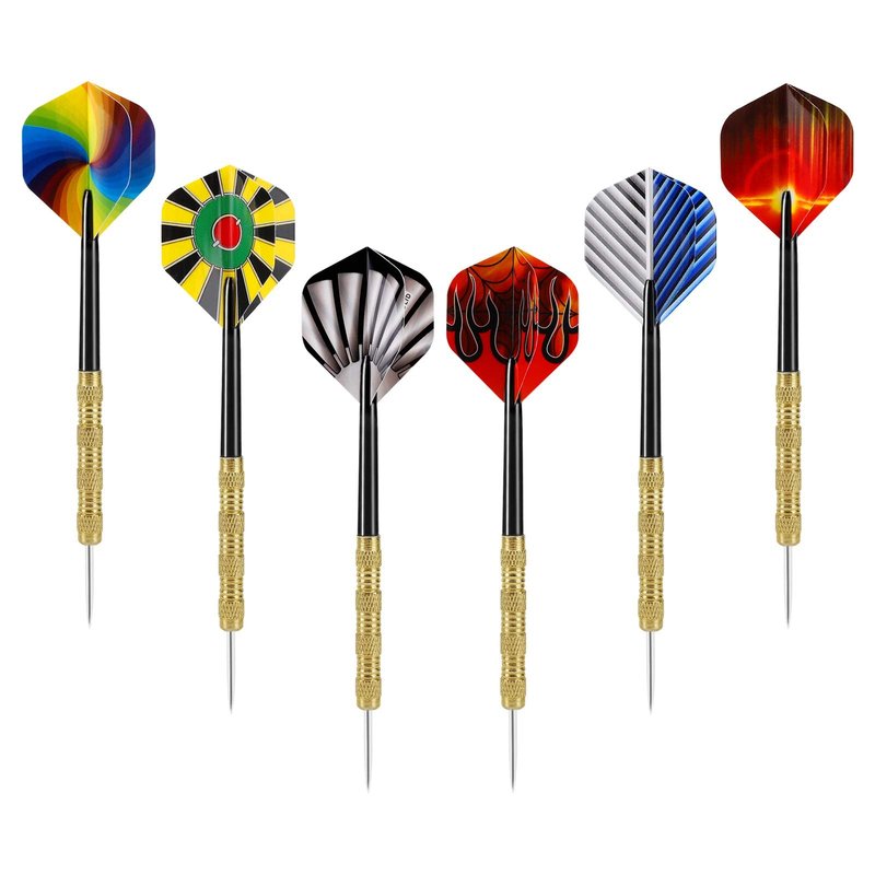 Accmor Metal Tip Darts, Steel Tip Darts, 14 Grams Professional Metal Darts, Darts Metal Tip Set, Metal Darts for Dartboard, 18 pcs ﻿