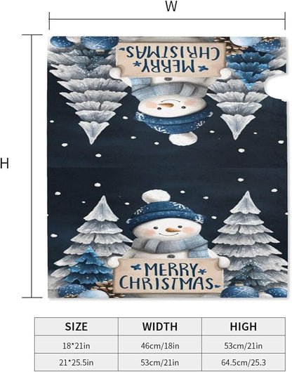 Festive Magnetic Mailbox Cover Winter Snowman Outdoor Mailbox Protector Holiday Seasonal Decorative Garden Yard Home Large Size 25.5 x 21 Inch