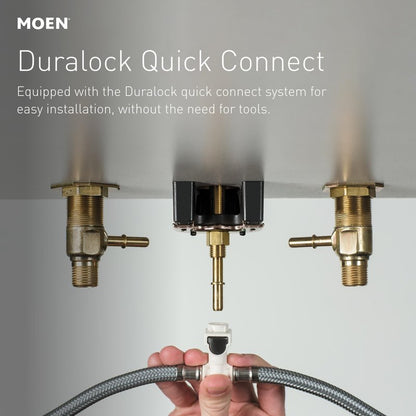 Moen Brantford Chrome Two-Handle High Arc Widespread Bathroom Sink Faucet for 3-Hole Setups with Valve Included, TV6620