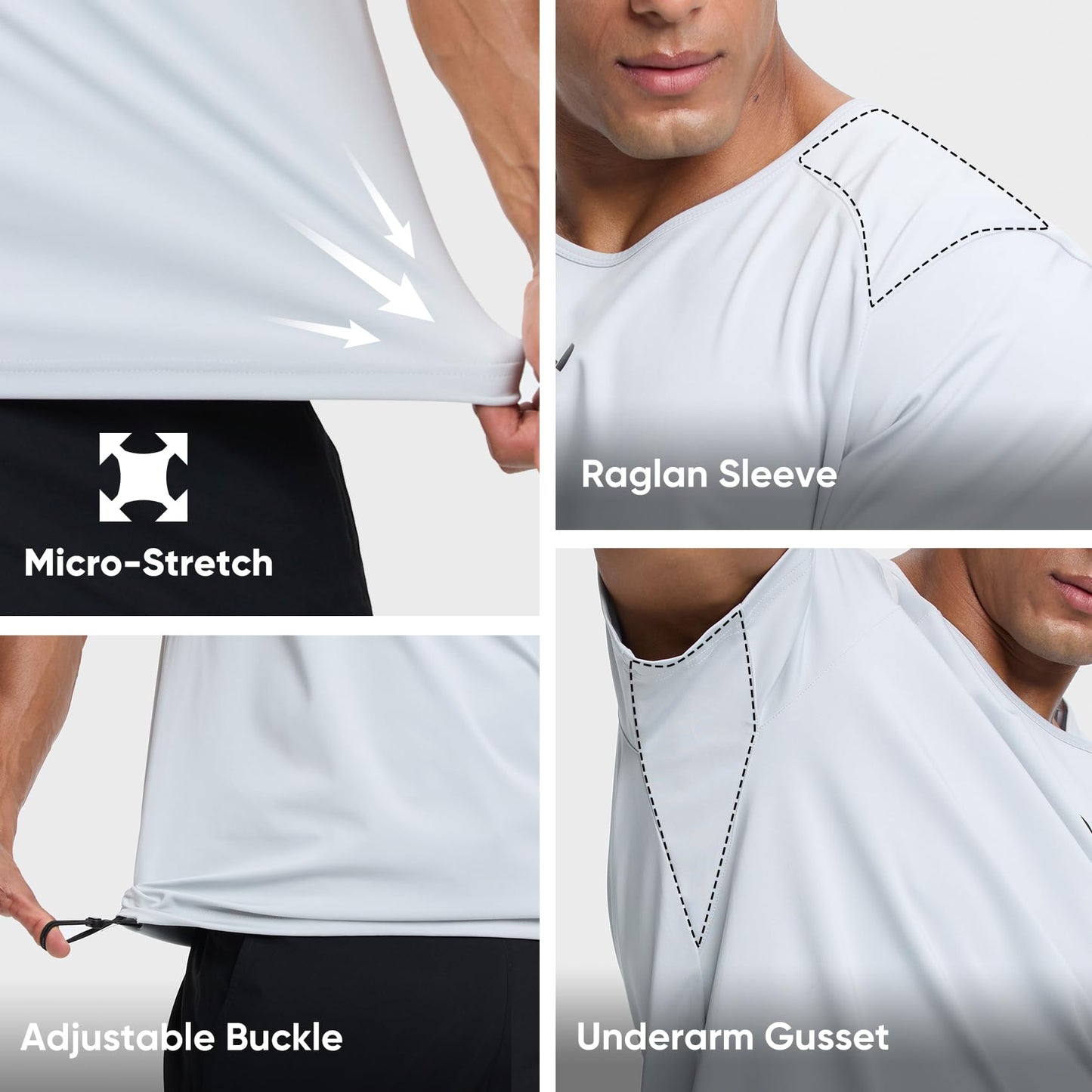 HOTSUIT Sauna Shirt for Men Weight Loss Heat Trapping Vest Workout Sweat Suits Fat burning Tops for Gym Exercise Boxing White 2XL