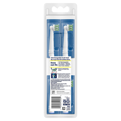 Oral-B CrossAction Electric Toothbrush Replacement Brush Heads Refill, 2ct (Packaging may vary)