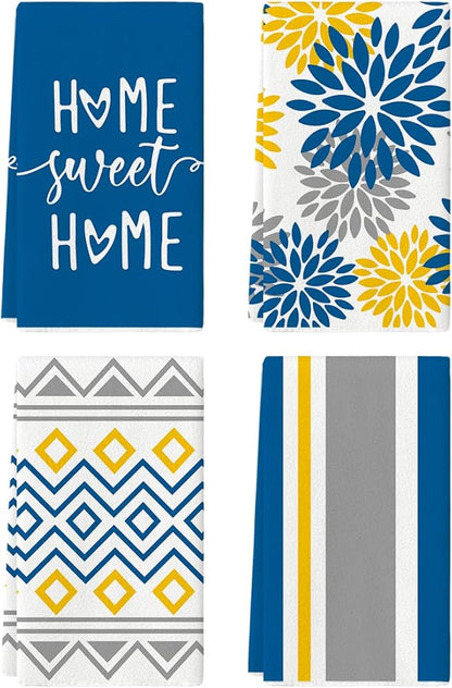 Artoid Mode Stripes Home Sweet Home Boho Spring Kitchen Towels Dish Towels