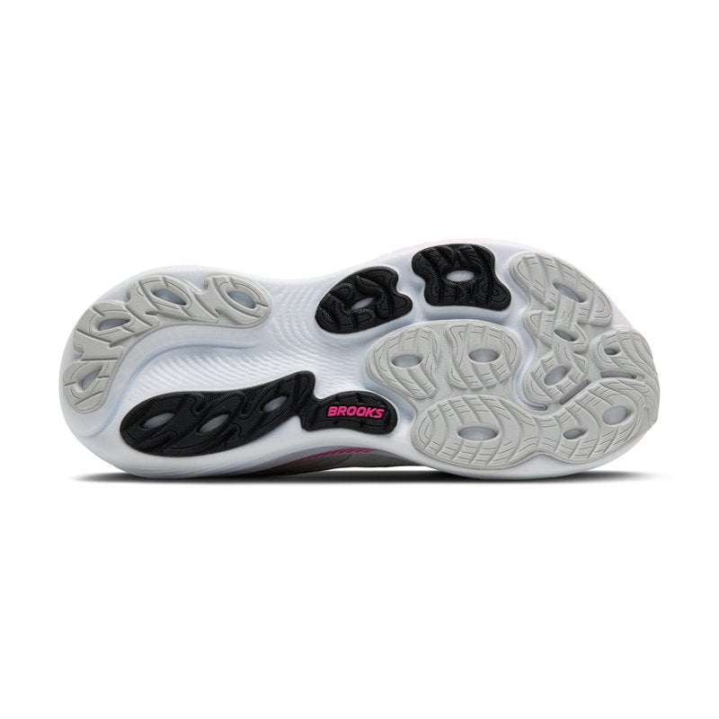 Brooks Women’s Adrenaline GTS 25 Supportive Running & Walking Shoe - Oyster/Pink/Green - 7.5 Medium