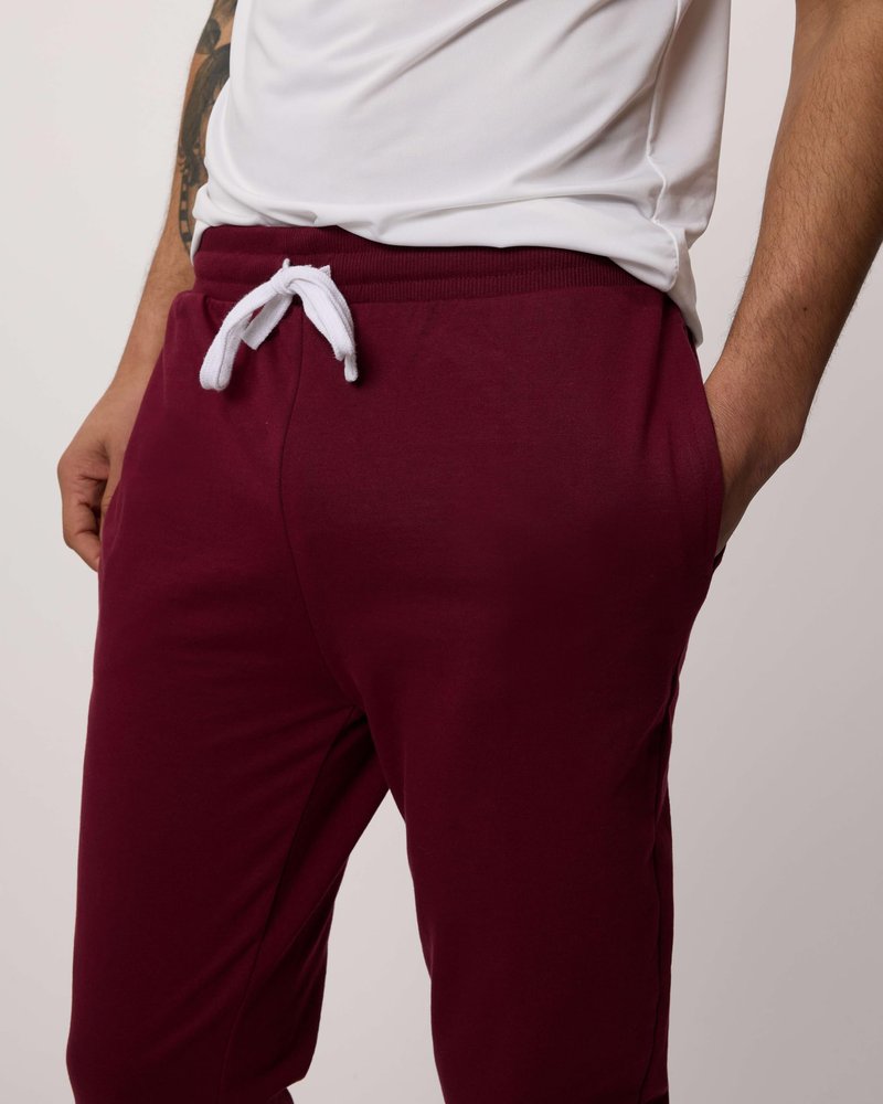 Real Essentials 3 Pack: Men's French Terry Cotton Jogger - Athletic Casual Sweatpants with Pockets - Set 2, L