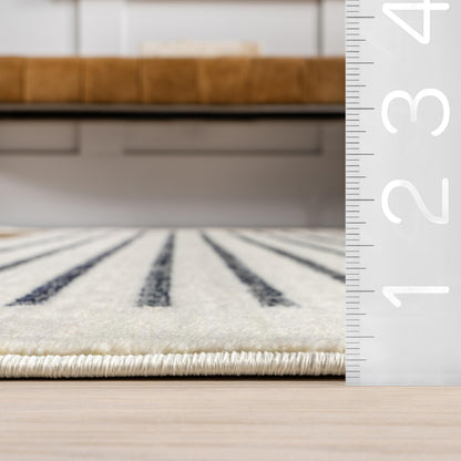 NULOOM Keeva Beige Fringed Performance 3' 3" x 5', Keeva Beige Soft and Cozy, High Traffic, Easy Clean, Durable Area Rug for Bedroom, Living Room, Dining, Den, Foyer, Entryway