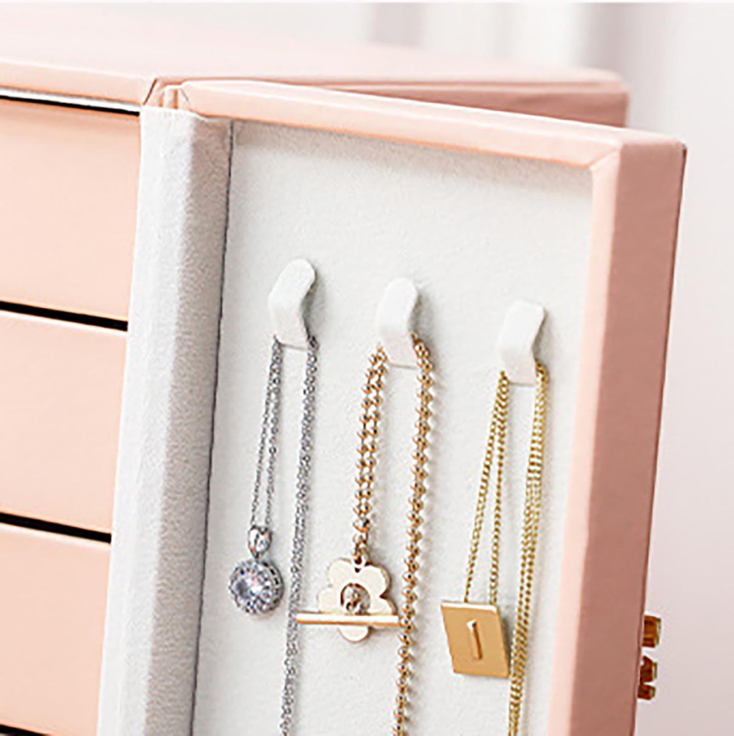 AOSIFIEL Cute Jewelry Box for Women teen Girls Jewelry Organizer Large Jewelry Organizers and Storage Faux Leather Jewelry Storage Jewlery Box Jewellery Box Joyeros Organizador De Mujer