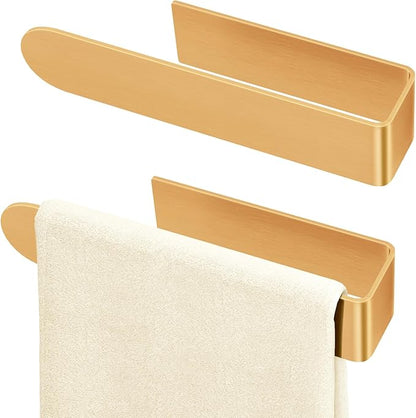 Self Adhesive Hand Towel Holder Rose Gold, 8 Inch Towel Holder