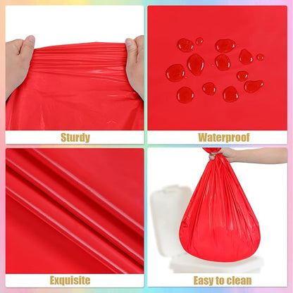 6 Packs Disposable Plastic Tablecloths 54 x 108 Inch Rainbow Color Table Cloth Colorful Rectangle Waterproof Table Covers for Birthday Parties Wedding Picnic Theme Party Decorations