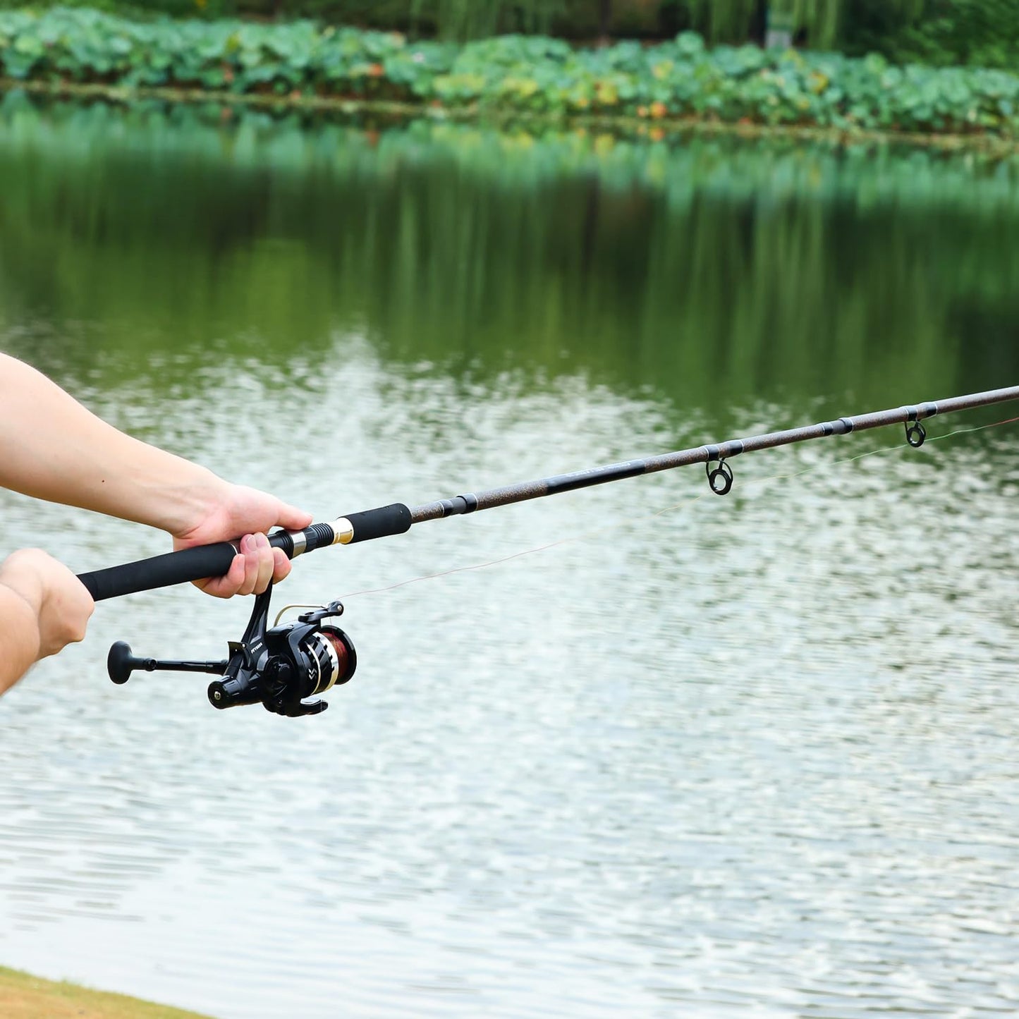 Sougayilang Freshwater Spinning Fishing Reel - 5.0:1/4.7:1 Gear Ratio, 22LBs Max Drag, Carbon Fiber & CNC Aluminum Spool,7000Series