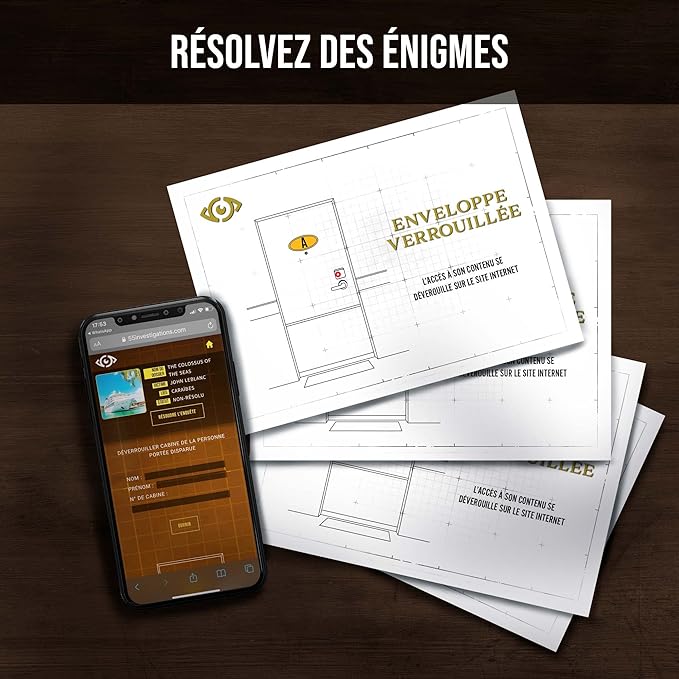 PROFILER - Missing in The Caribbean: John Leblanc Reported Missing – Murder Mystery Games for Adults – Date Night Family Night - Escape Room Board Game - Find Clues and Solve The Mystery (Français)