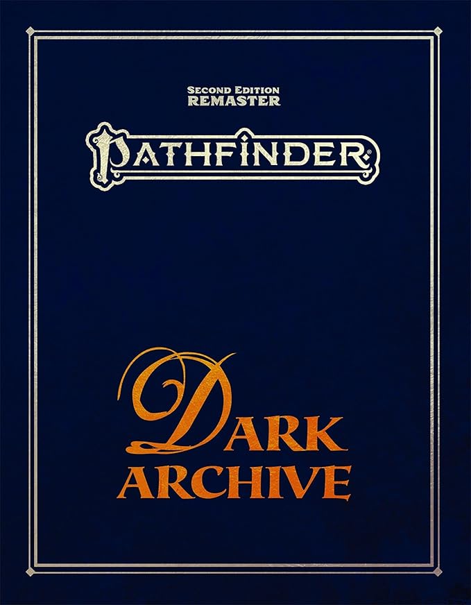 Pathfinder Dark Archive Remastered Special Edition - Faux Leather Deluxe | 2 New Classes Psychic &amp Thaumaturge | Second Edition RPG Paranormal Guide