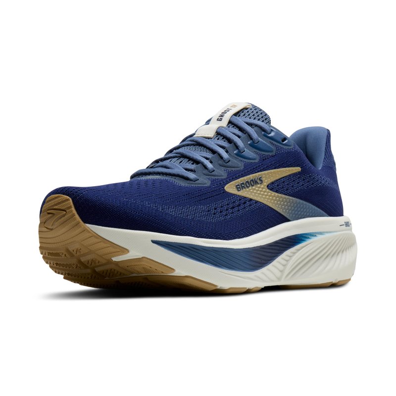 Brooks Men’s Ghost 17 Neutral Running Shoe - Beacon Blue/Moonlight/Starfish - 9 Medium