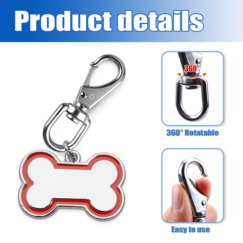 KINLINK 304 Stainless Steel Swivel Snap Hooks, 2 Pack 3.5 Inch Flag Pole Clips, Heavy Duty Spring Snap Hooks for Flagpole Rope, Dog Leash, Keychain, Boat Anchor Rope, Bird Feeder