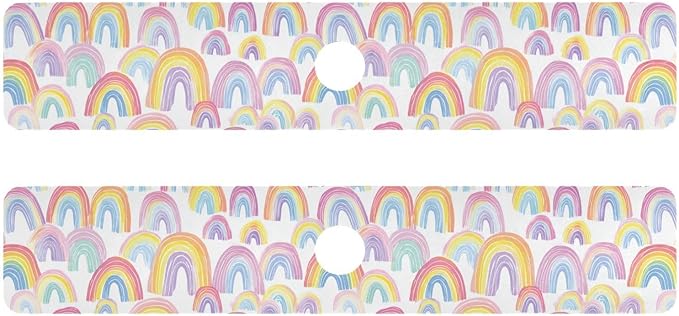 Kitchen Sink Splash Guard 2 PCS 30 Inch Sink Faucet Mat Splash Guard