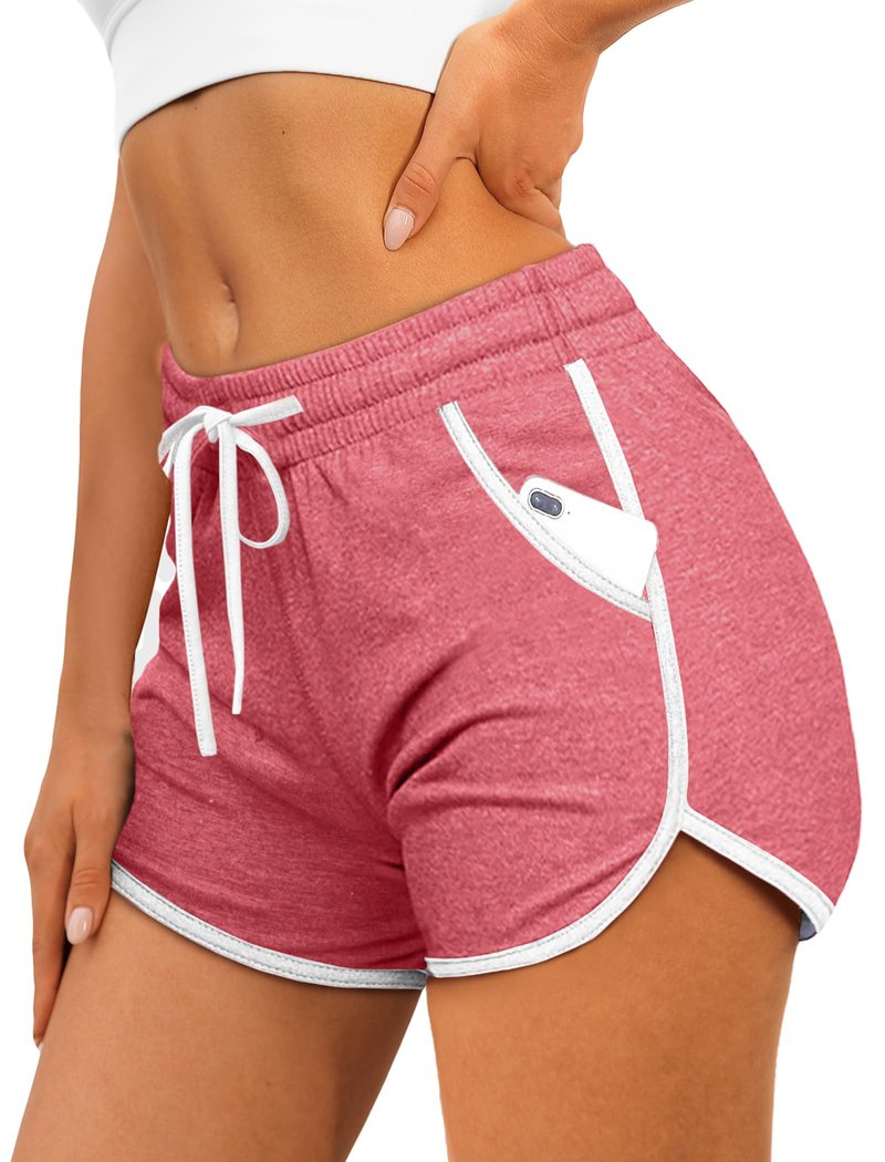 Aloodor Athletic Shorts for Women Business Casual Summer Outfits Yoga Running Shorts with Pockets