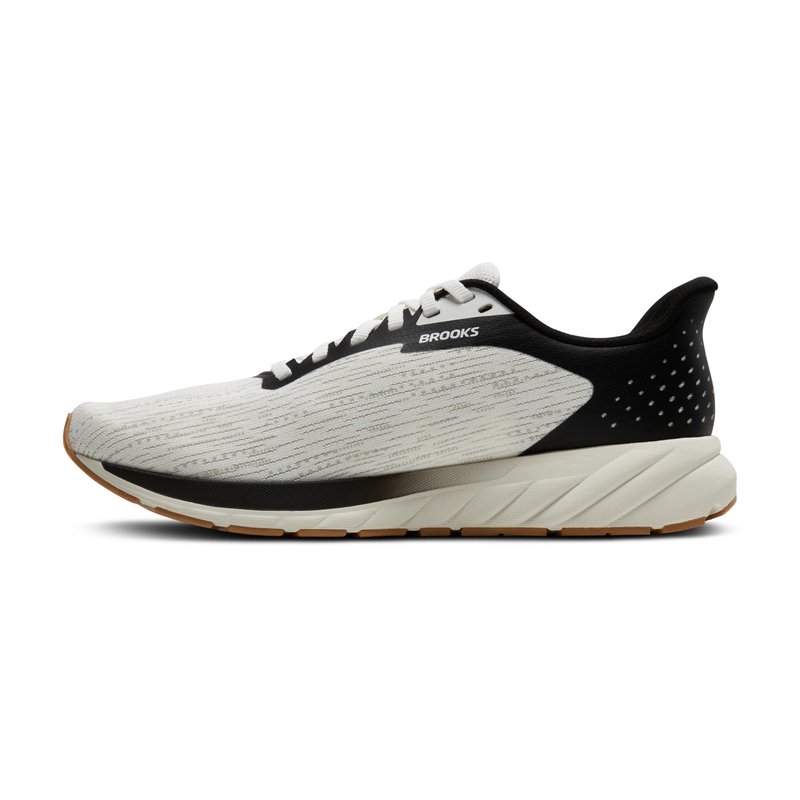 Brooks Men’s Anthem 7 Neutral Running Shoe - White/Black/Tan - 10.5 Medium