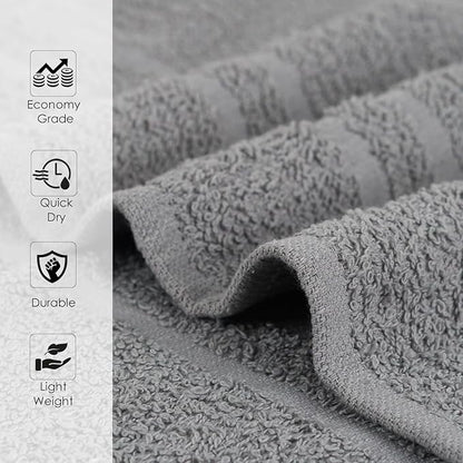 Hand Towels Grey Economy Salon Towels