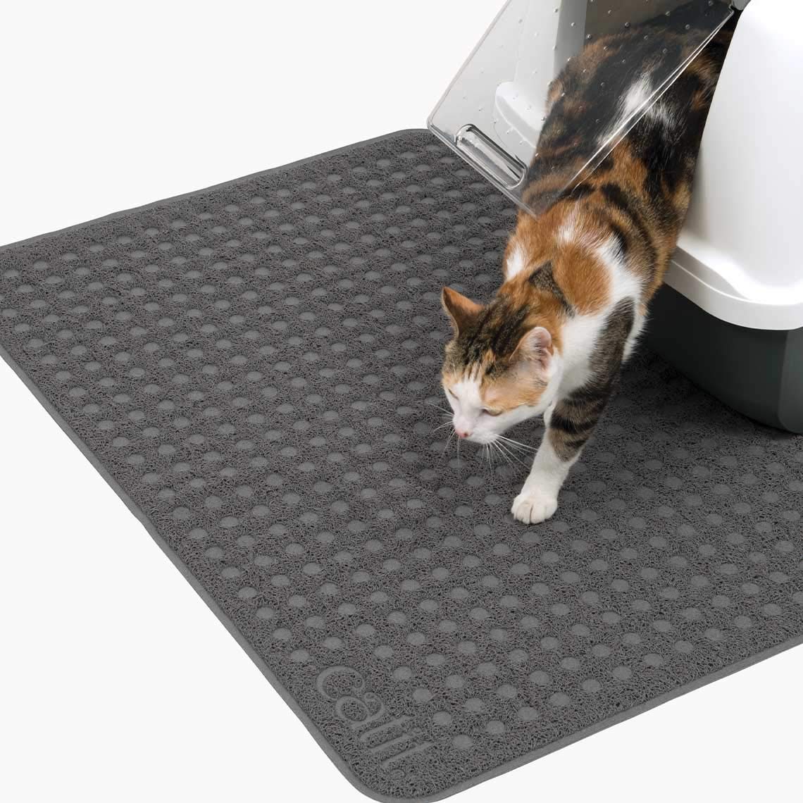 Catit Large Cat Litter Mat – Gentle on Paws, Traps Loose Litter, Non-Slip, Easy Maintenance Design