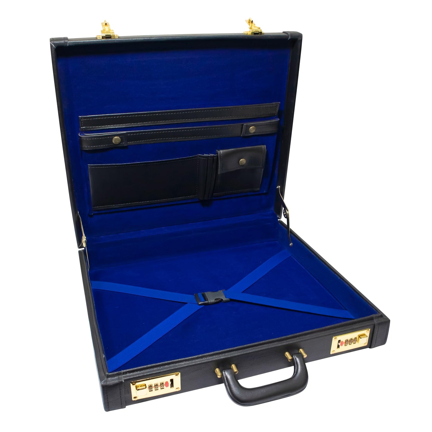 Premium Masonic Regalia Provincial Apron Hard Case Briefcase, Black Leather – Freemason Bags & Cases (Real Leather)