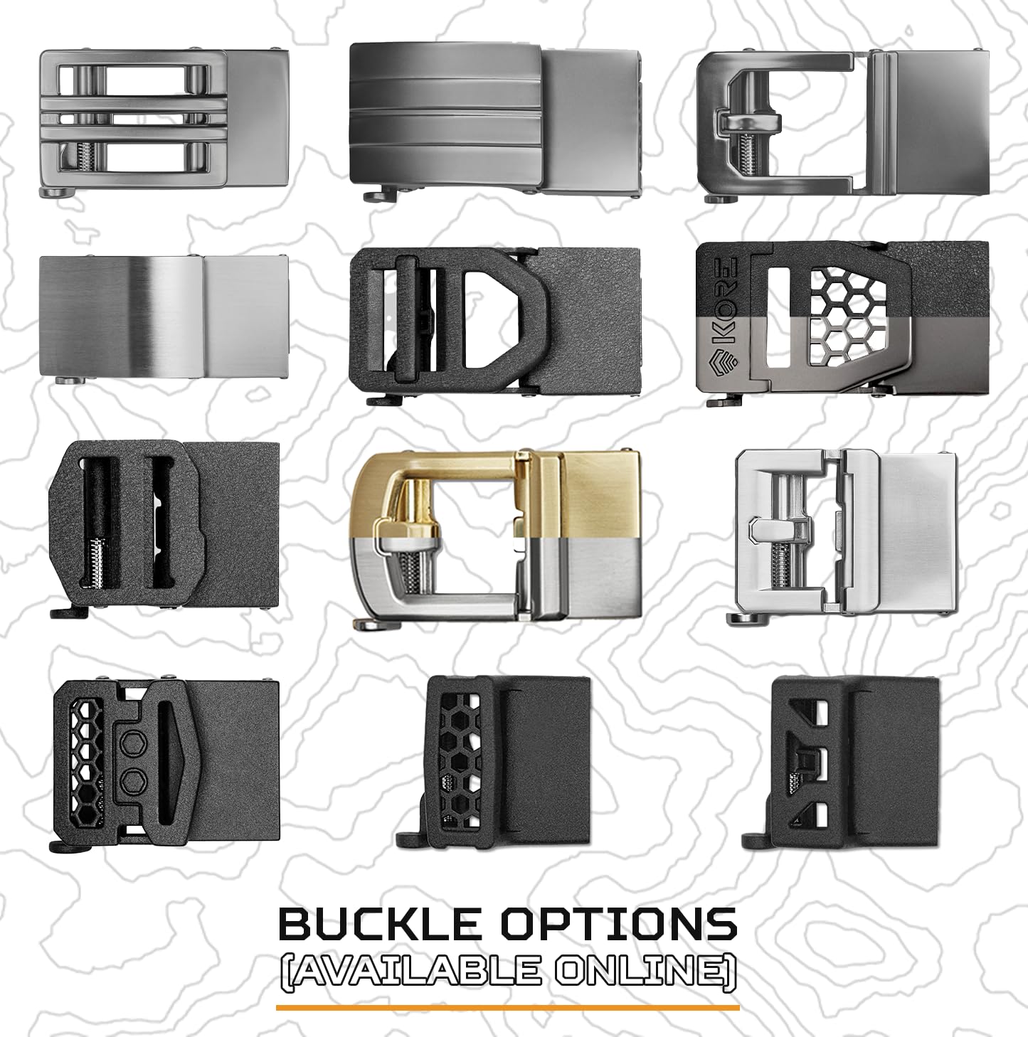 KORE USA-Made Black Multicam® Tactical Gun Belt | X6 Buckle & Reinforced Tactical CCW Belt (Fits 24" to 54")