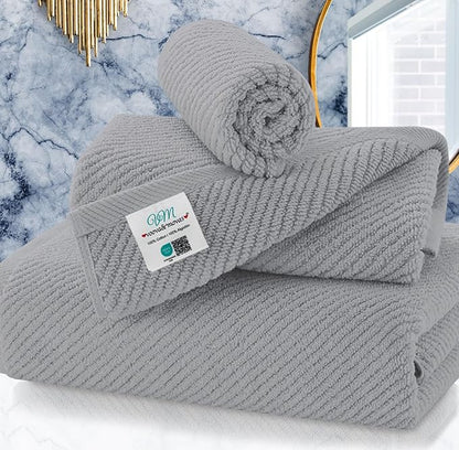 VOOVA & MOVAS Gray Towels for Bathroom