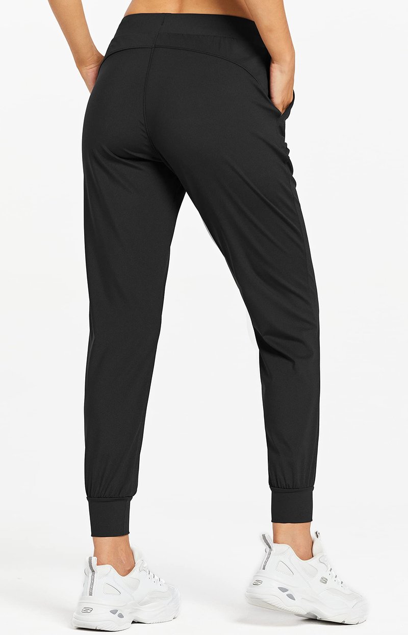 Libin Women's Joggers Pants Athletic Sweatpants with Pockets Dance Running Tapered Casual Pants for Workout,Lounge, Black XL