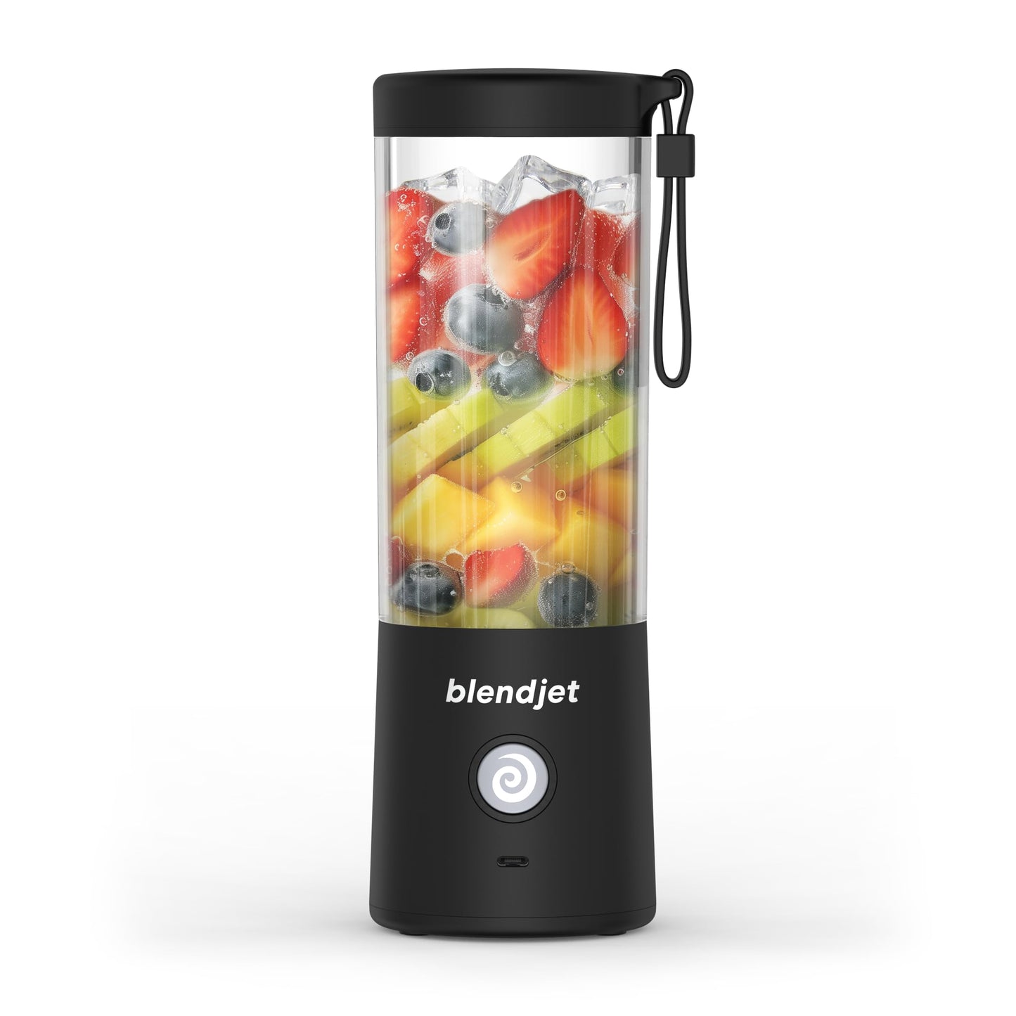 BlendJet 2 Portable Blender – Small Cordless Blender for Smoothies & Shakes, Mini USB-C Rechargeable, Self-Cleaning, Quiet Travel Blender with Stainless Steel Blades
